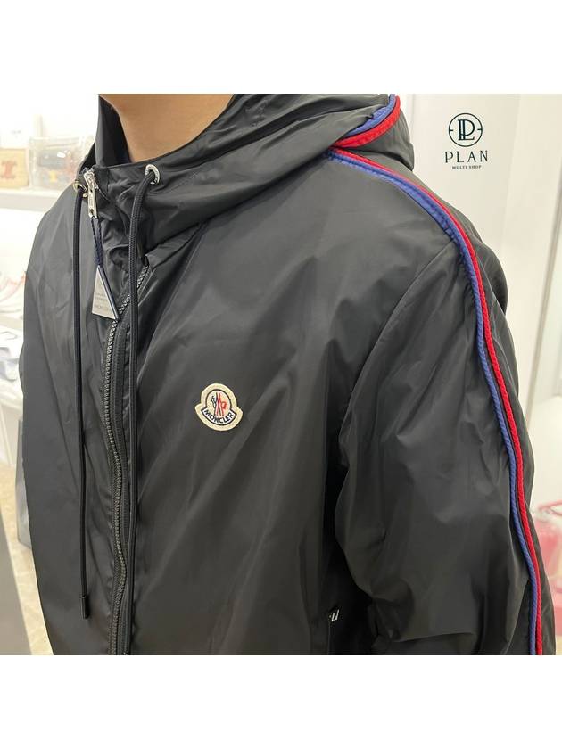 Men's Hattab Hooded Jacket Black - MONCLER - BALAAN 2