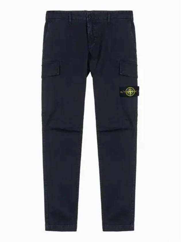 Men's Wappen Patch Cargo Straight Pants Navy - STONE ISLAND - BALAAN 2