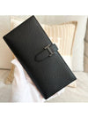 Bean long wallet so black Appsong W engraved - HERMES - BALAAN 1