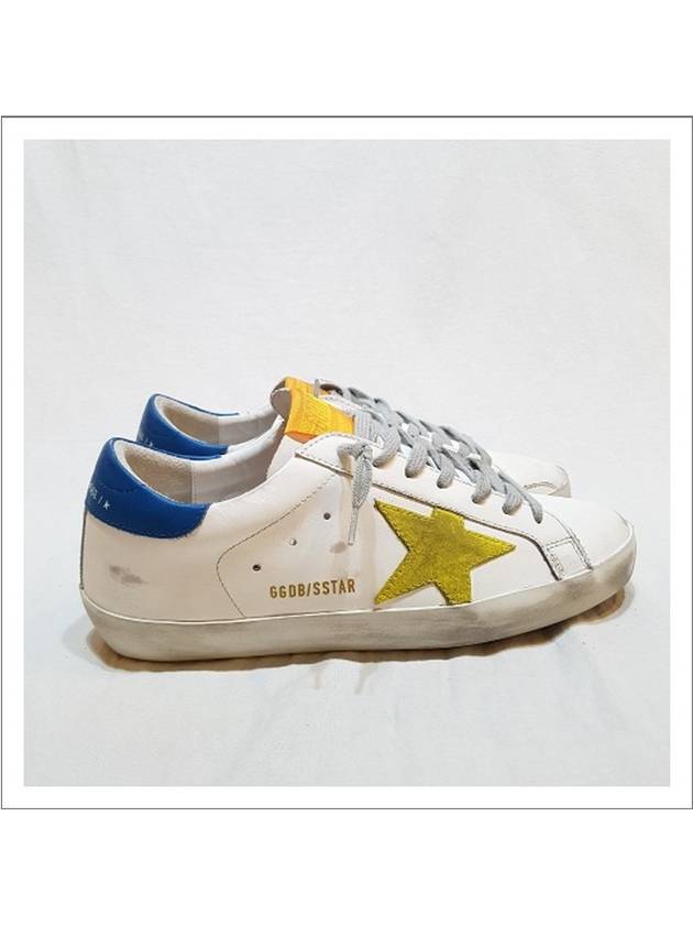 Superstar Star Leather Low Top Sneakers Yellow White - GOLDEN GOOSE - BALAAN 4