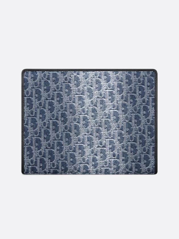 30 Montaine Dea Jacquard Denim Pouch Bag Blue - DIOR - BALAAN 5