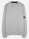 Diagonal Raised Fleece Sweatshirt Grey - CP COMPANY - BALAAN 2