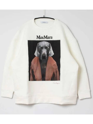 Dog printing women s sweatshirt 2421926011 004 - MAX MARA - BALAAN 1