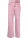 Valeria Washed Straight Jeans Pink - ISABEL MARANT - BALAAN 1