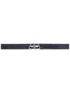 Men's BB Buckle Leather Belt Black - BALENCIAGA - BALAAN 2