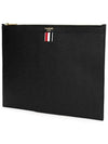 Medium Document Holder Clutch Bag Black - THOM BROWNE - BALAAN 5