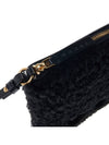 Logo Fur Clutch Bag Black - MARNI - BALAAN 10