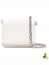 Embroidery Logo Chain Cald Wallet White - MAISON MARGIELA - BALAAN 2