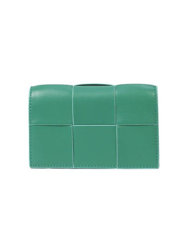 Intrecciato Card Wallet Green - BOTTEGA VENETA - BALAAN 1