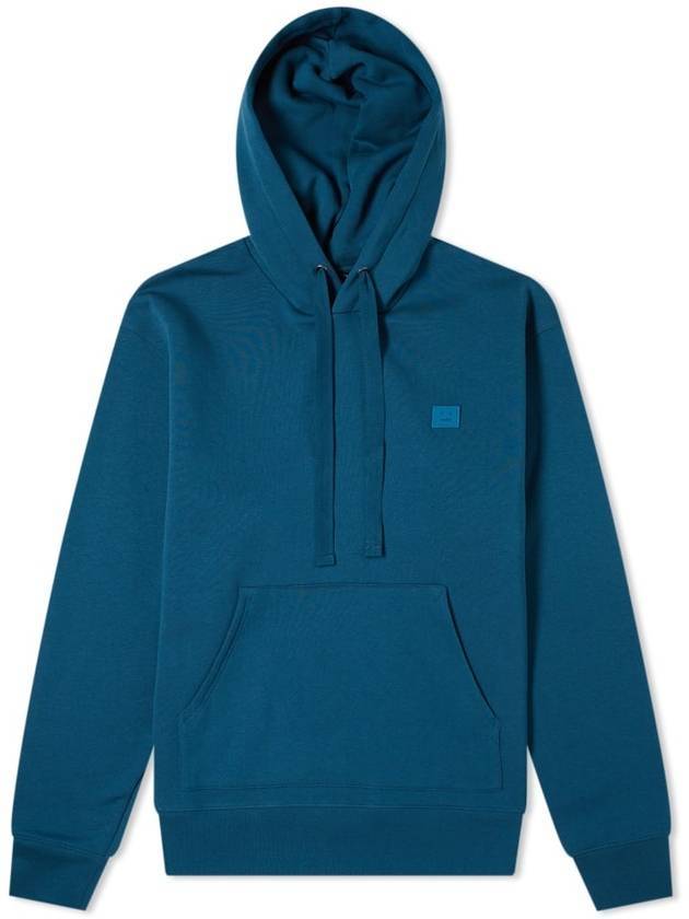 Ferris Face Patch Hoodie Blue - ACNE STUDIOS - BALAAN 1