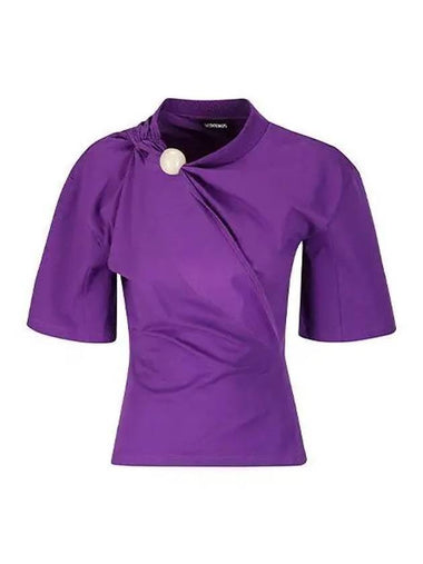 Jacquemus T shirt Women s Le Short Sleeve Purple - JACQUEMUS - BALAAN 1