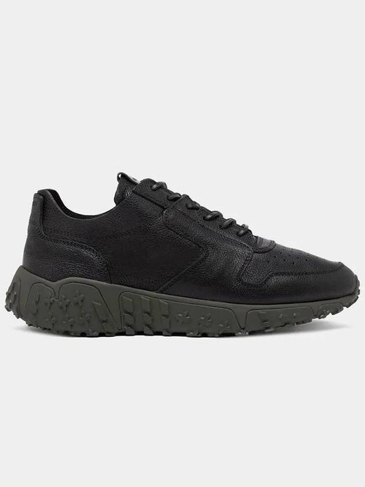 Vinci X Leather Low Top Sneakers Black - BUTTERO - BALAAN 2