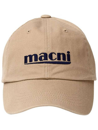 SIGNATURE LOGO BALL CAP BEIGE - MACNI - BALAAN 1