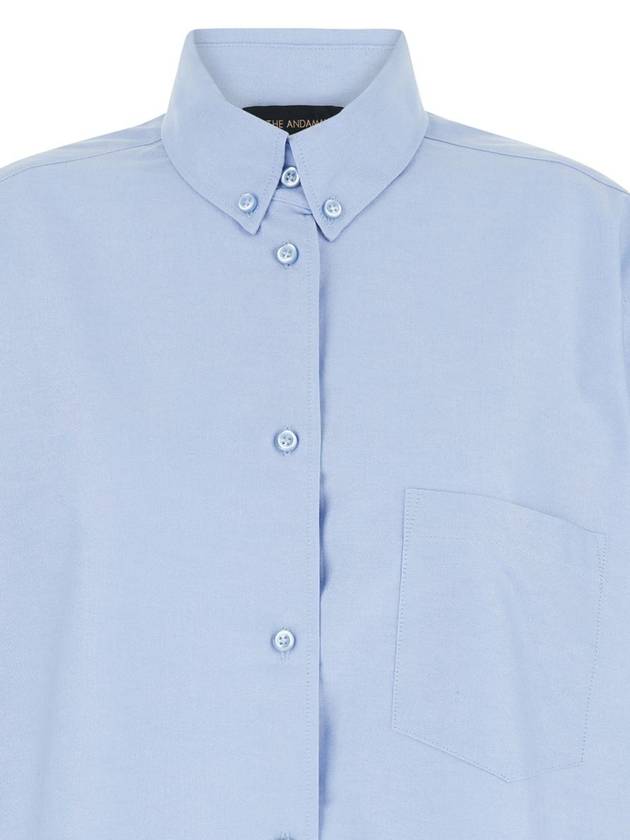 Light Blue Shirt With Buttons In Cotton Blend Woman - ANDAMANE - BALAAN 3