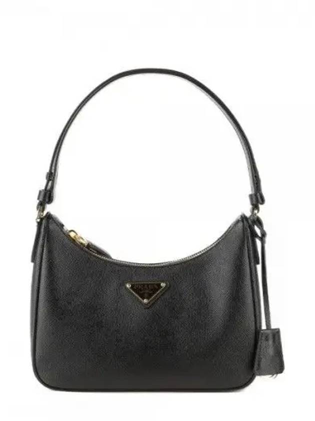 Re-Edition Saffiano Leather Mini Bag Black - PRADA - BALAAN 3