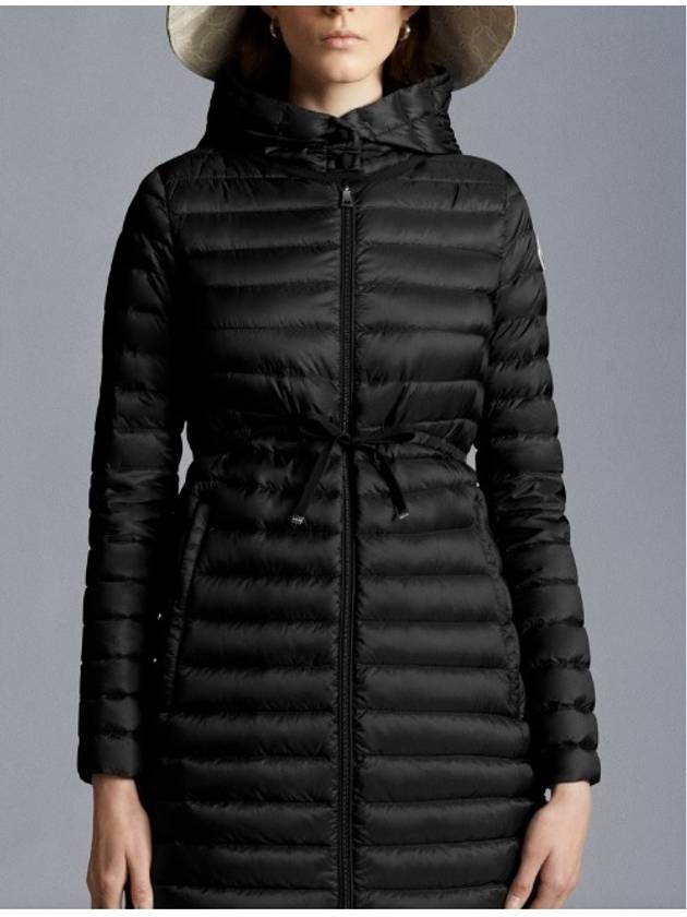 Barbel Quilting Hooded Down Long Padding Jacket Black - MONCLER - BALAAN 3