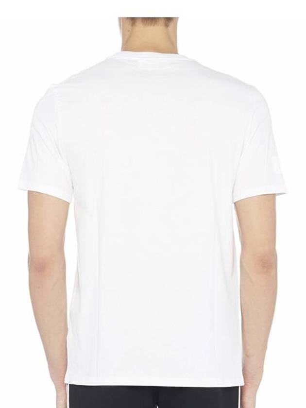 Men's Poseidon Print Short Sleeve T-Shirt White - NEIL BARRETT - BALAAN 6