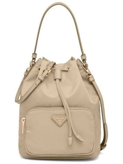 Duet Re-Nylon Bucket Bag Desert Beige - PRADA - BALAAN 2