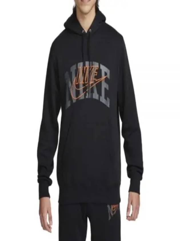 Men's Club Fleece Pullover Hoodie Black - NIKE - BALAAN 2