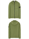 Men's Wappen Patch Naslan Pocket Hooded Jacket Green - STONE ISLAND - BALAAN 5