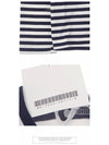 CDG logo striped border long sleeve t-shirt navy - COMME DES GARCONS - BALAAN 8