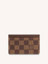 Damier Canvas Card Wallet Brown - LOUIS VUITTON - BALAAN 3