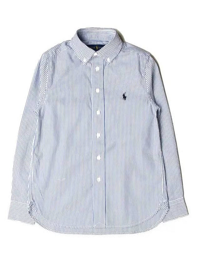 Kids Pony Striped Shirt Light Blue - POLO RALPH LAUREN - BALAAN 2