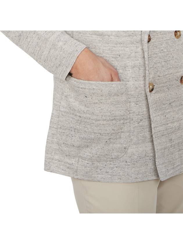 Men's Double Breasted Cardigan Gray - RVR LARDINI - BALAAN 9