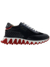 Loubi Shark Low Top Sneakers Black Red - CHRISTIAN LOUBOUTIN - BALAAN 3