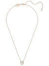 Constella Round Cut Pavé Necklace Rose Gold - SWAROVSKI - BALAAN 4