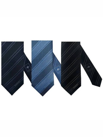 Striped tie 499694 3 types - GUCCI - BALAAN 1