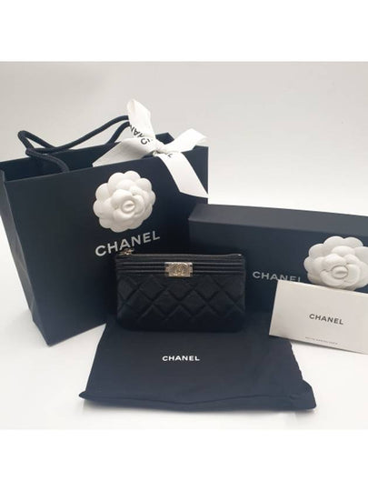 Boy Leather Mini Pouch Bag Black - CHANEL - BALAAN 2