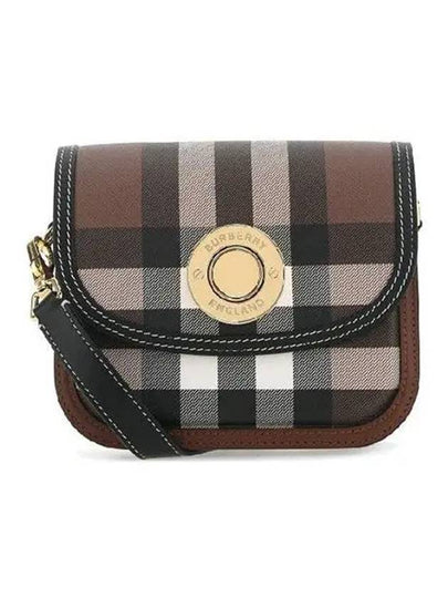 Elizabeth Check Leather Small Shoulder Bag Brown - BURBERRY - BALAAN 2