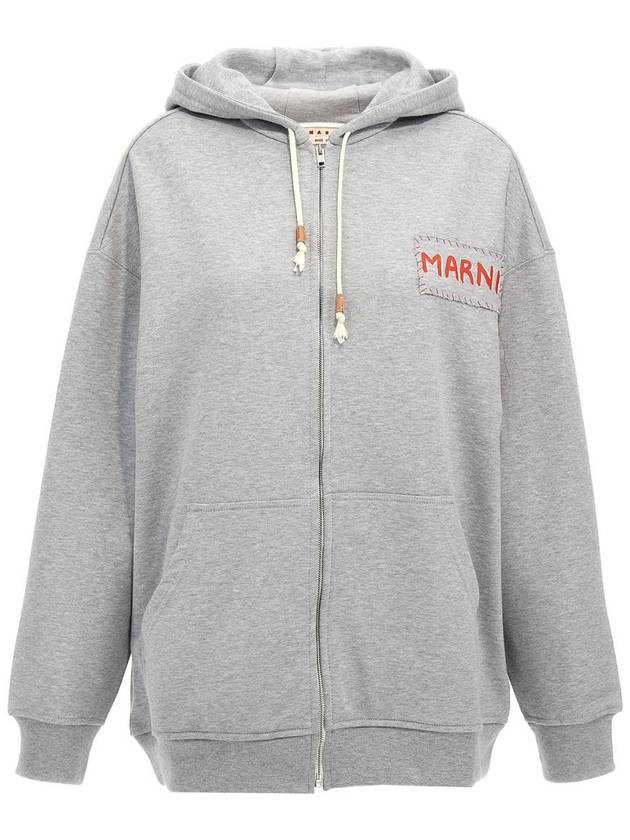 Marni Logo Patch Hoodie - MARNI - BALAAN 1