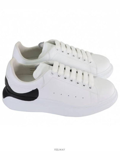 Men's Black Painting Oversole Low Top Sneakers White - ALEXANDER MCQUEEN - BALAAN 2