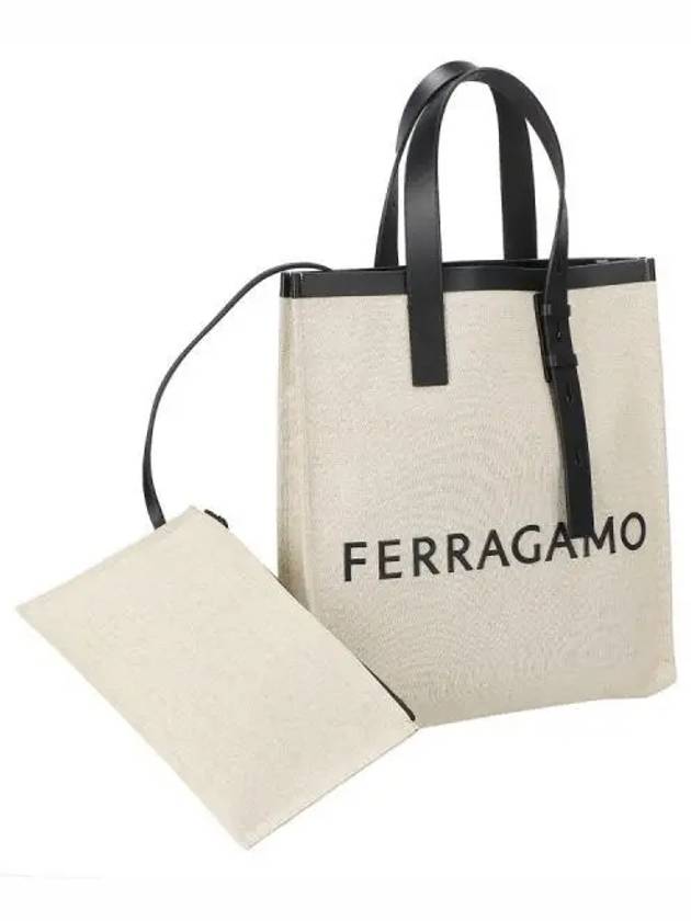 Signature Tote Bag Natural - SALVATORE FERRAGAMO - BALAAN 2