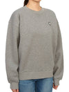 Women's Bold Fox Head Patch Comfort Sweatshirt Medium Grey Melange - MAISON KITSUNE - BALAAN 4