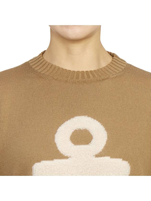 Benares Pure Wool Knit Top Brown - MAX MARA - BALAAN 7