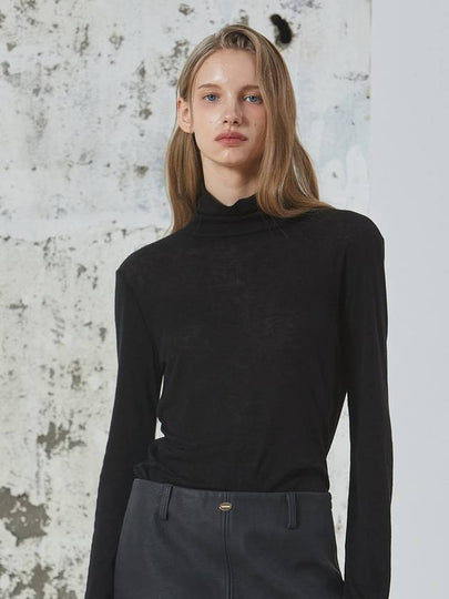 BASIC TURTLENECK TOP BLACK - ANOETIC - BALAAN 2