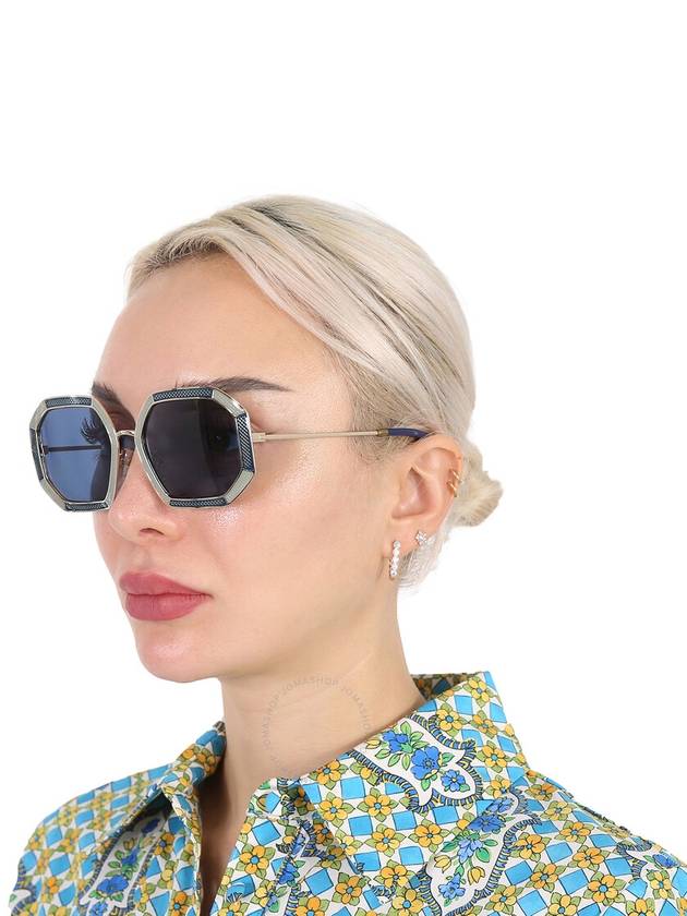 Tory Burch Dark Blue Geometric Ladies Sunglasses TY6102 335580 52 - TORY BURCH - BALAAN 2