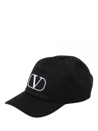 V Logo Ball Cap Black - VALENTINO - BALAAN 2