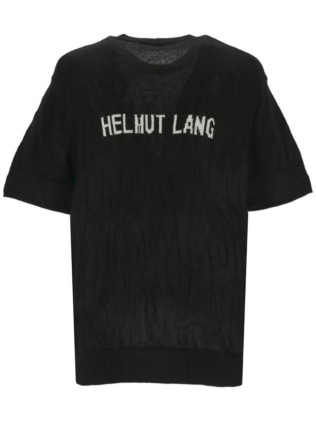 Crushed Knit Top Black - HELMUT LANG - BALAAN 3