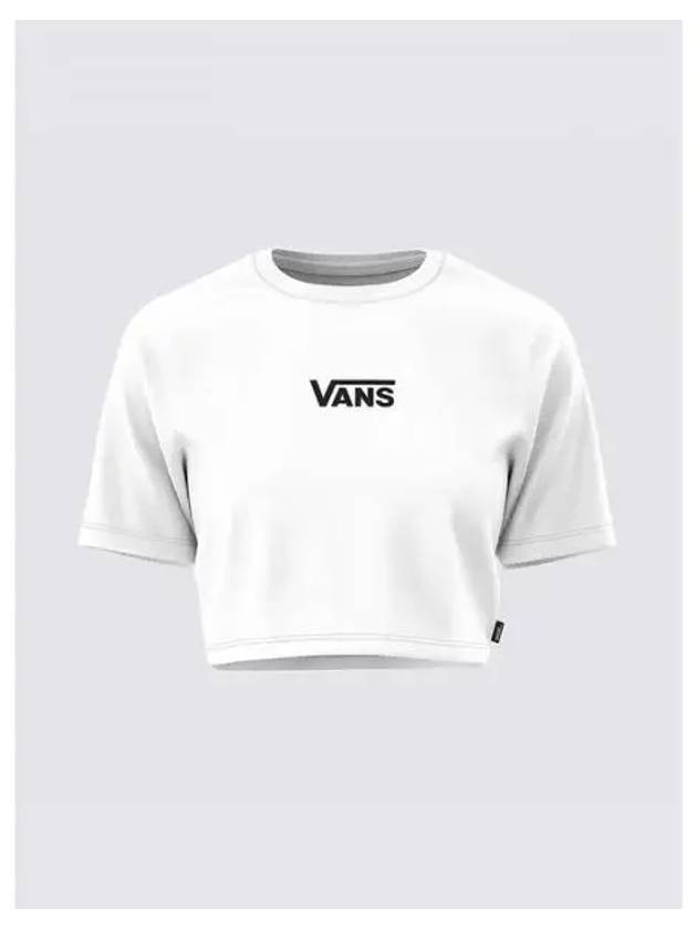 Flying Crew Crop Short Sleeve T-Shirt White - VANS - BALAAN 2