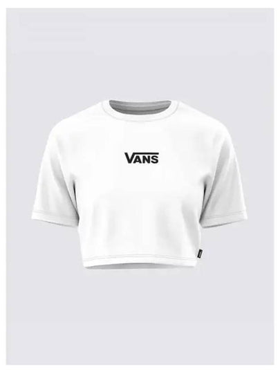 Flying Crew Crop Short Sleeve T-Shirt White - VANS - BALAAN 2