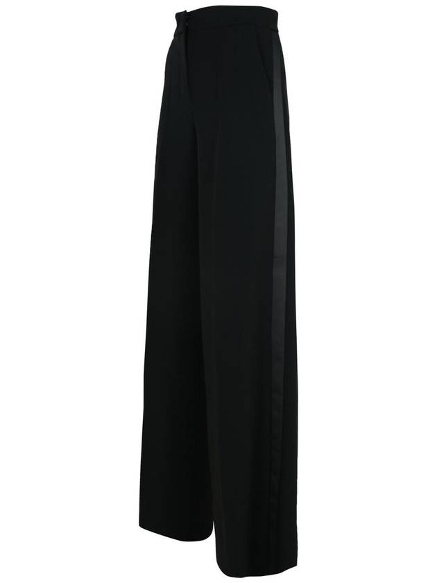 Max Mara 'Leccio' Black Triacetate Blend Pants - MAX MARA - BALAAN 2