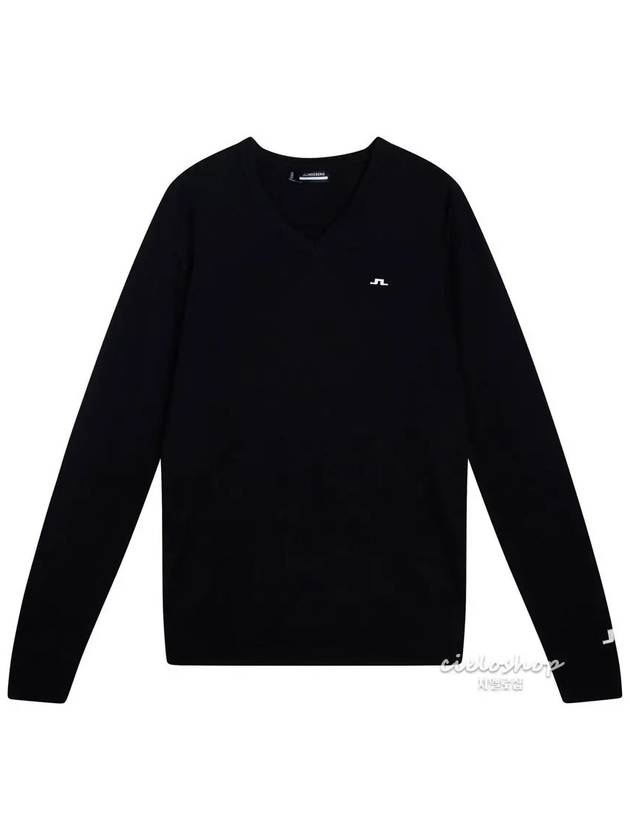 LYMANN knit sweater men s golf wool black - J.LINDEBERG - BALAAN 1