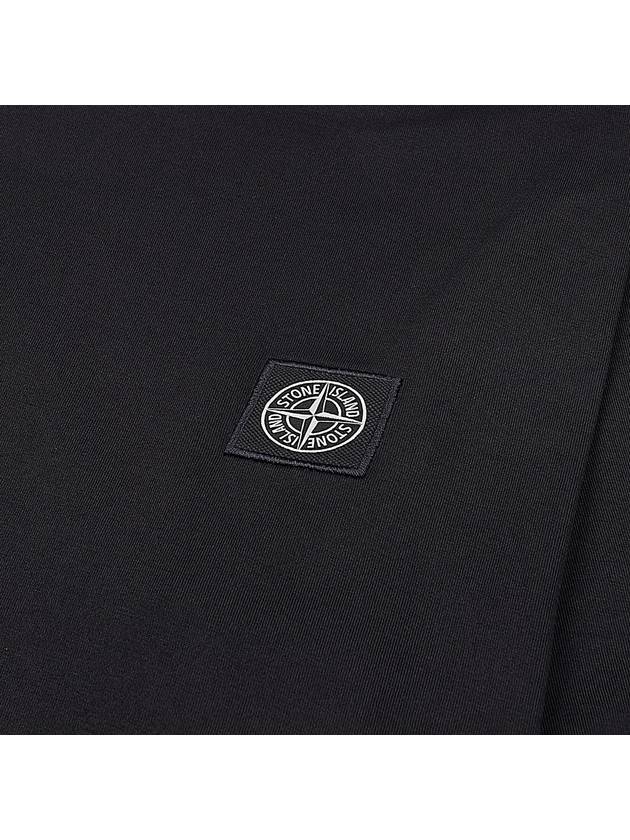 Logo Patch Short Sleeves T-Shirt Black - STONE ISLAND - BALAAN 5