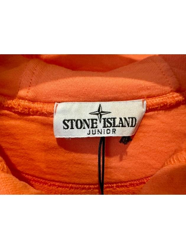 Kids Hooded Zip Up 811660720 V0032 Orange 8A - STONE ISLAND - BALAAN 4