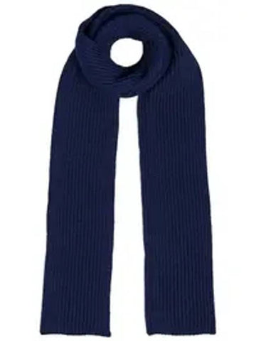 Ribbed Wool Muffler Royal Blue - ANDERSEN-ANDERSEN - BALAAN 1