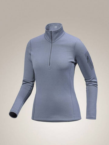 Kyanite Baselayer Zip Neck Long Sleeve T-Shirt Stratus - ARC'TERYX - BALAAN 1